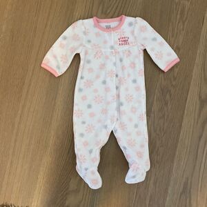 Carter’s micro fleece pajama onesie 3M